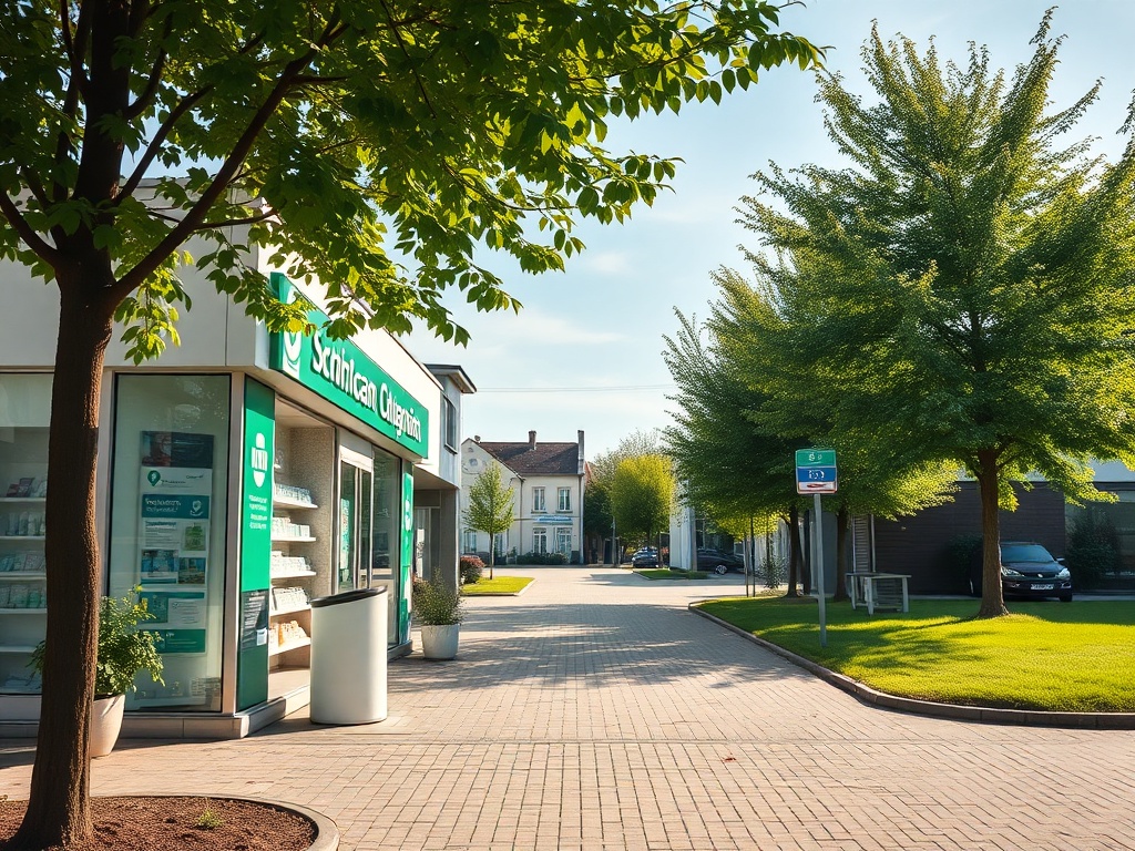Mapa Szczecina z zaznaczonymi placówkami medycznymi, ilustrująca kolejki do specjalistów