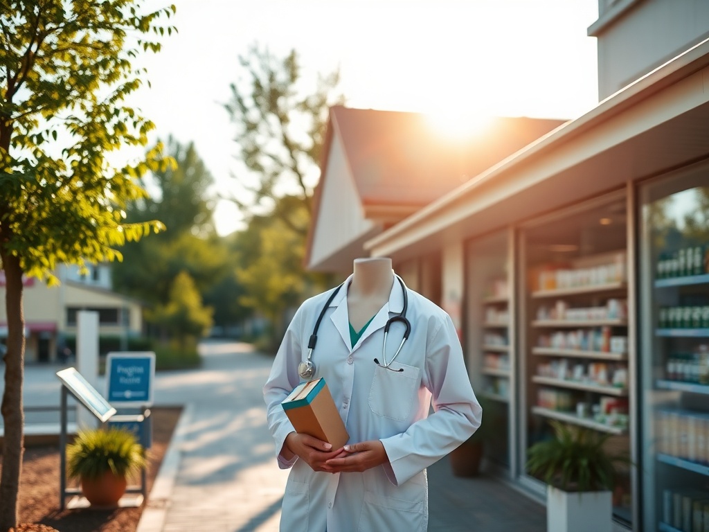 Mapa Szczecina z zaznaczonymi placówkami medycznymi, ilustrująca kolejki do specjalistów