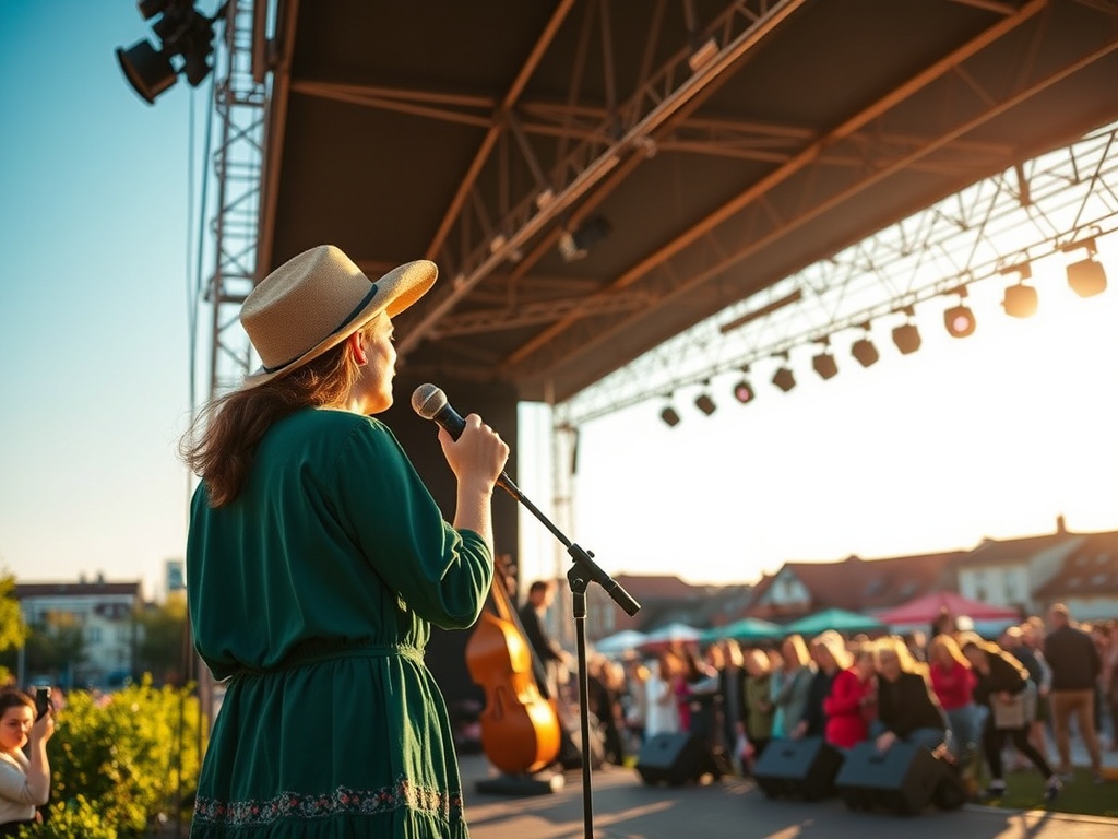 Plakat zapowiadający Psi Targ i Konferencję Kobieta Open Mind w Szczecinie