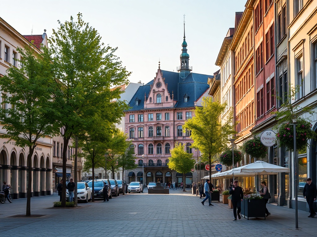 Szczecin: Prom Jantar Unity w porcie, symbole USA i symboliczne przedstawienie szpiegostwa